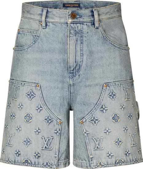 louis vuitton cargo shorts|louis vuitton jean shorts men.